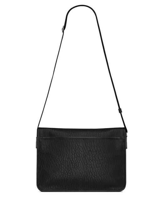 Saint Laurent Black Leather Niki Crossbody Bag for men