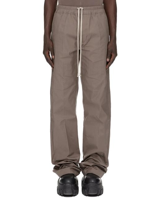 Rick Owens Natural Dietrich Drawstring Pants for men