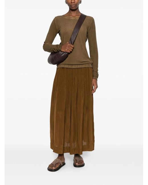 Uma Wang Natural Gillian Long Skirt