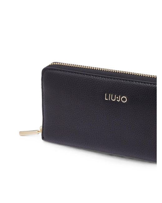 Liu Jo Blue Dark Polyurethane Wallet