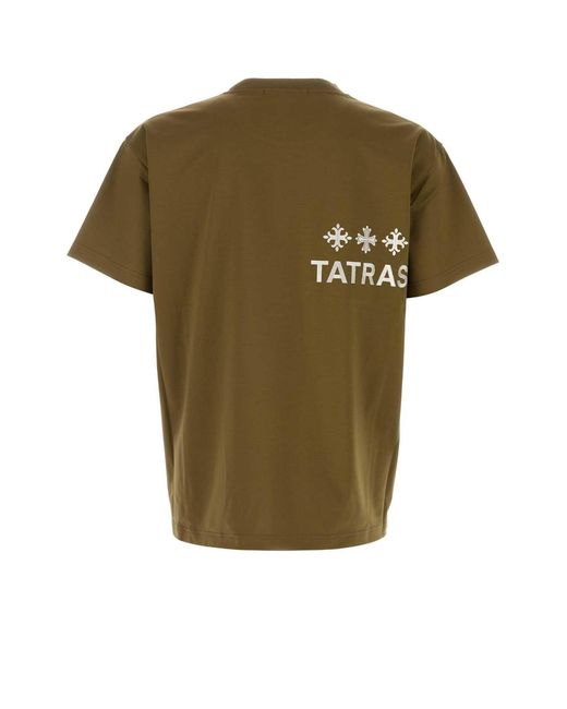 Tatras Green Army Cotton T Shirt for men