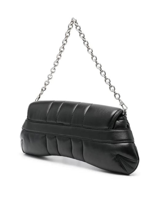Gucci Black Medium Horsebit Chain Shoulder Bag