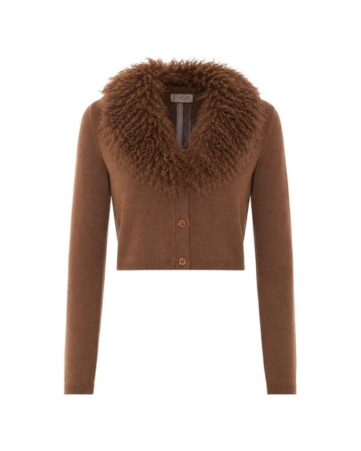 Twinset Brown Wool Sweater