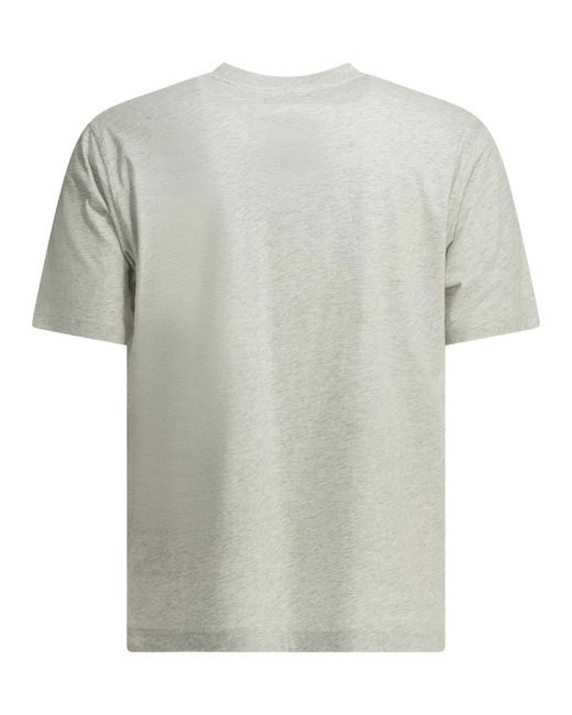 Beams Plus White Grandelle Cotton Crew-Neck T-Shirt for men