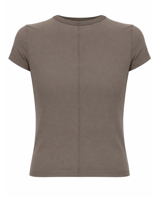 Rick Owens Gray Cotton T-Shirt
