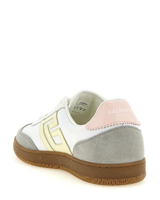 Balmain White 'Swan' Sneakers