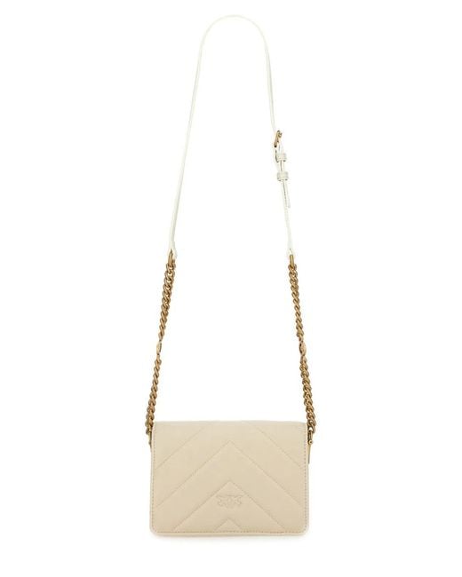 Pinko Natural Click Mini "Love" Bag