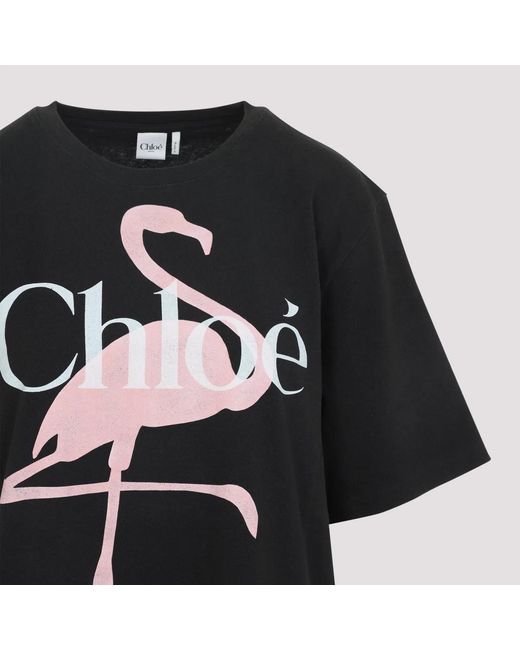 Chloé Black Slate Cotton Oversize T-Shirt