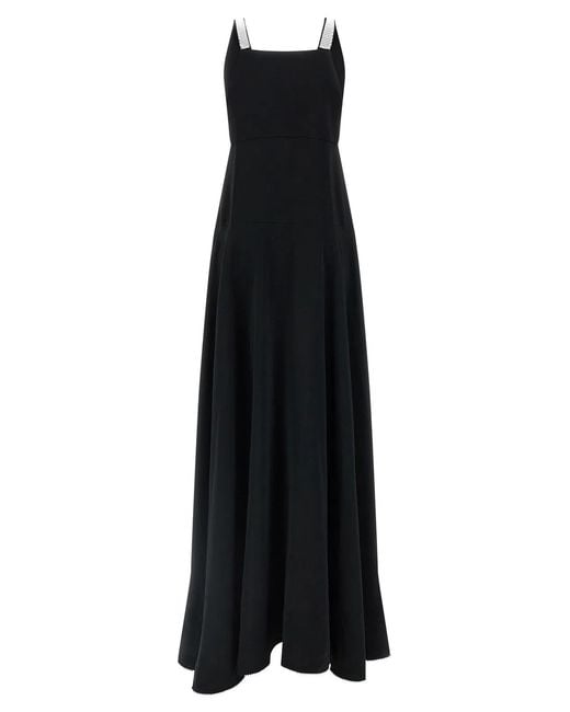 Giovanni bedin Black Ruffle Dress