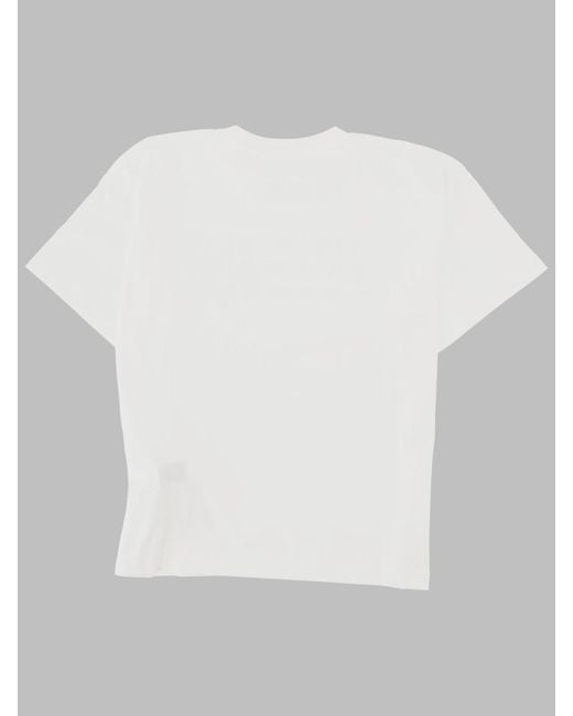 MM6 by Maison Margiela White Maglietta