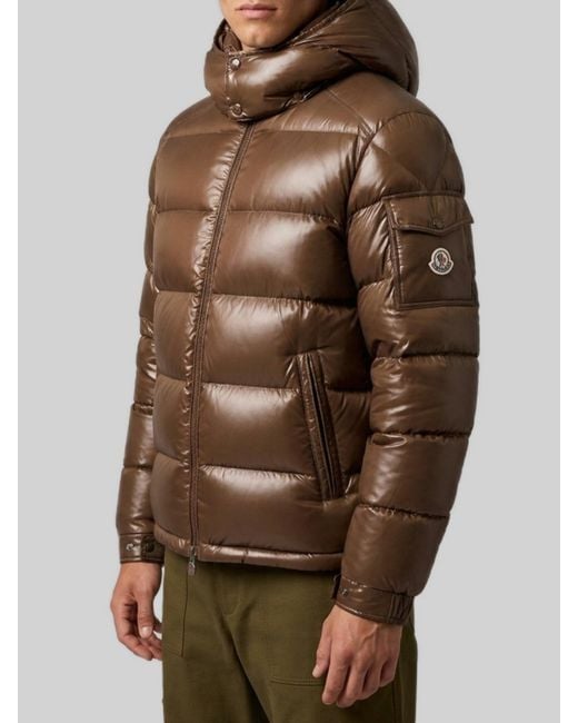 Moncler Brown Polyamide Down Maya Jacket for men