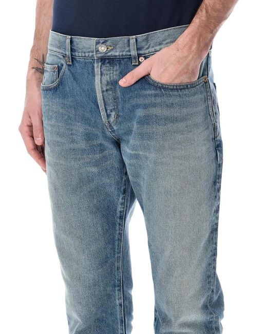 Saint Laurent Blue Relaxed Slim Denim for men