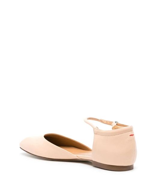 Aeyde Natural Miri Nappa Leather Peach Shoes