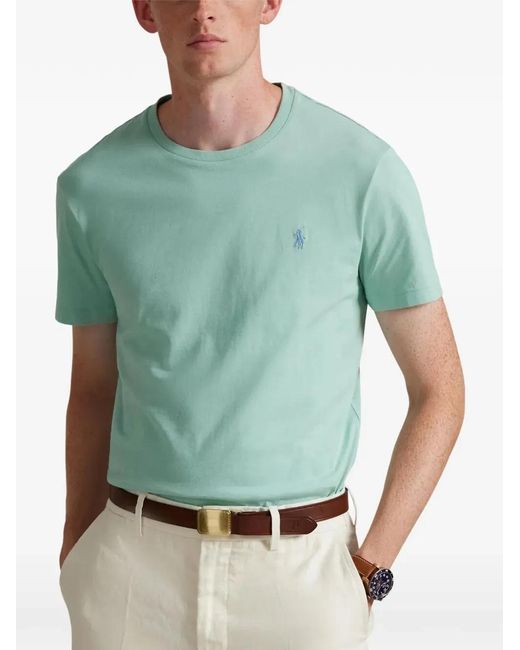 Polo Ralph Lauren Green Custom Slim Fit Jersey T-Shirt for men