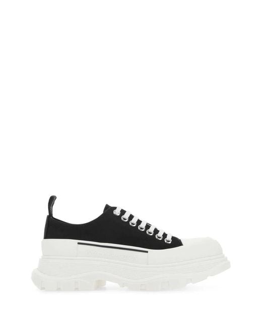 McQueen White Scarpe Stringate