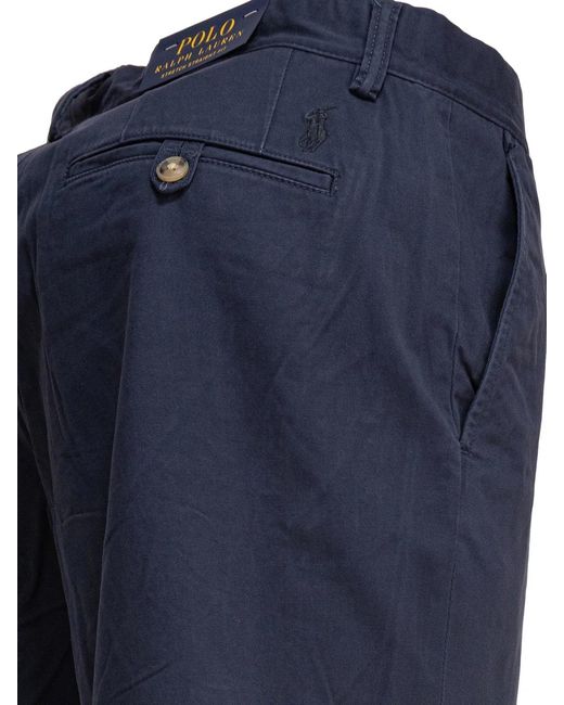 Polo Ralph Lauren Blue Cotton Elastane Shorts for men