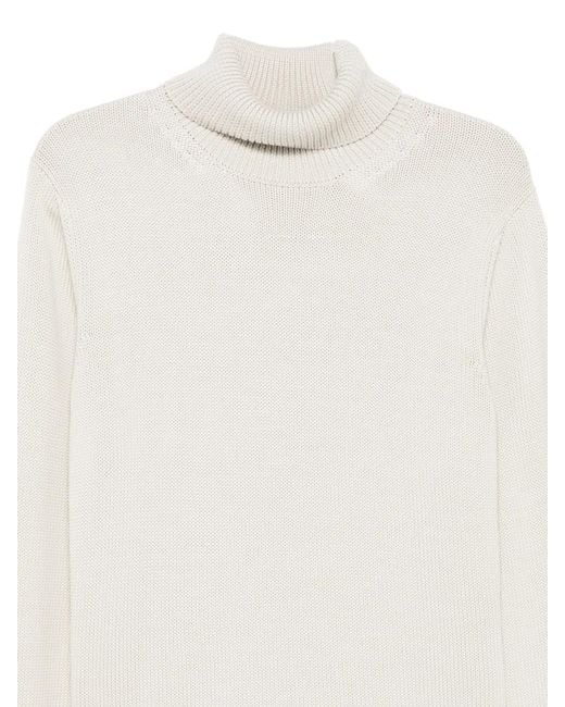 Roberto Collina White Pullover Dolcevita for men