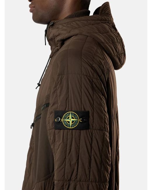 Stone Island Brown 4100015 Ultralight Nylon Quilted-Tc for men