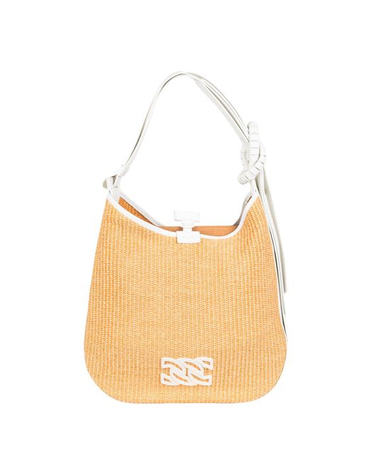 Casadei White Woven Leather Tote