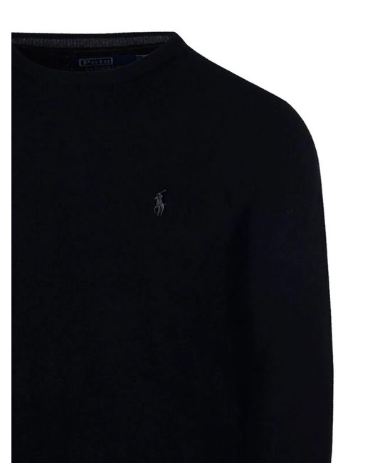 Ralph Lauren Blue Wool Crewneck Sweater for men