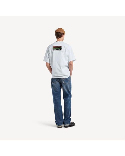 Balenciaga White Graphic-Print Oversized-Fit T-Shirt for men