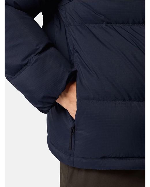 Stone Island Blue Matt Ripstop Cordura Hooded Down Jacket for men