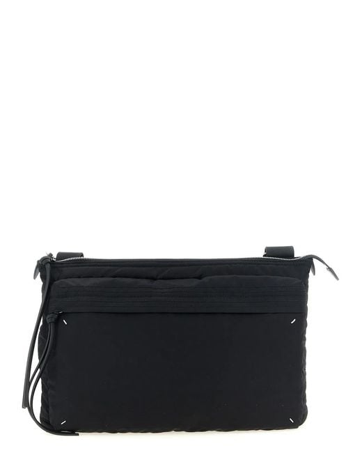 Maison Margiela Black 'Zip Computer Bag East West' Crossbody Bag for men