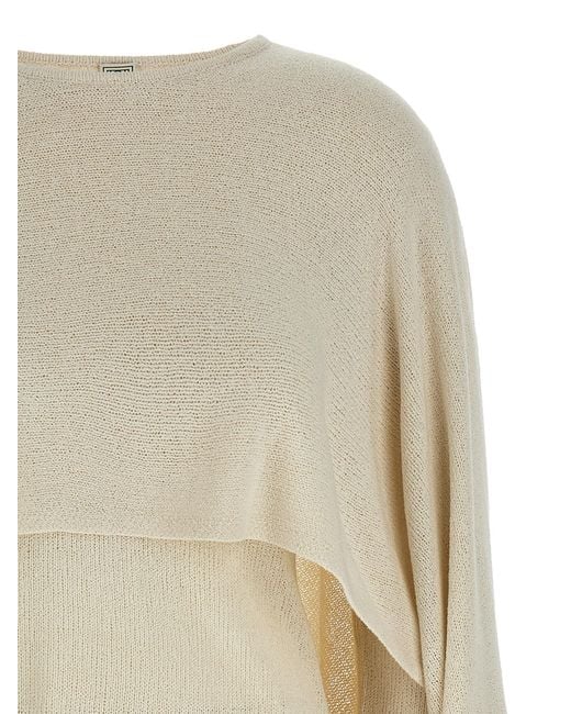 Totême White Silk Cardigan