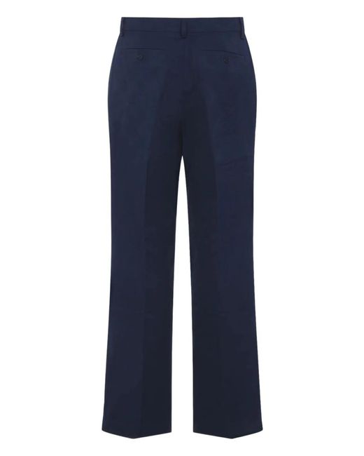 Casablanca Blue Monogram-Pattern Charm-Detail Trousers for men