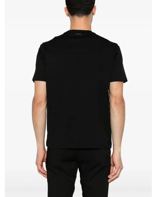 Herno Black T Shirt for men