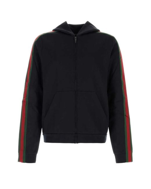 Gucci Blue Hoodie Full Zip for men