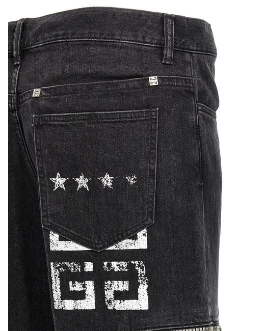 Givenchy Black Cargo Jeans for men