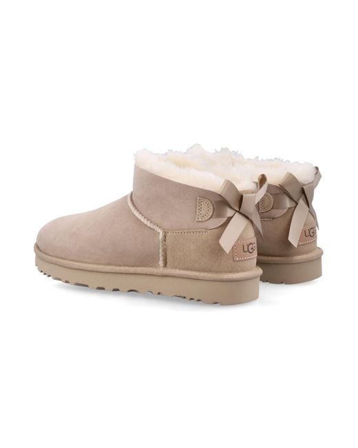 Ugg Pink Ultra Mini Bailey Bow