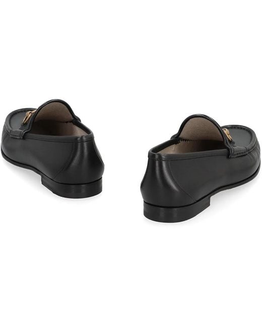 Gucci Black Horsebit 1953 Leather Loafers for men