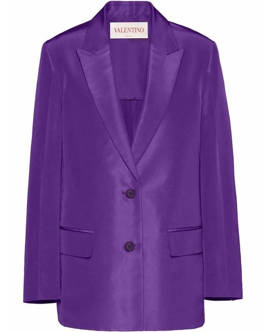 Valentino Purple Giacca Monopetto