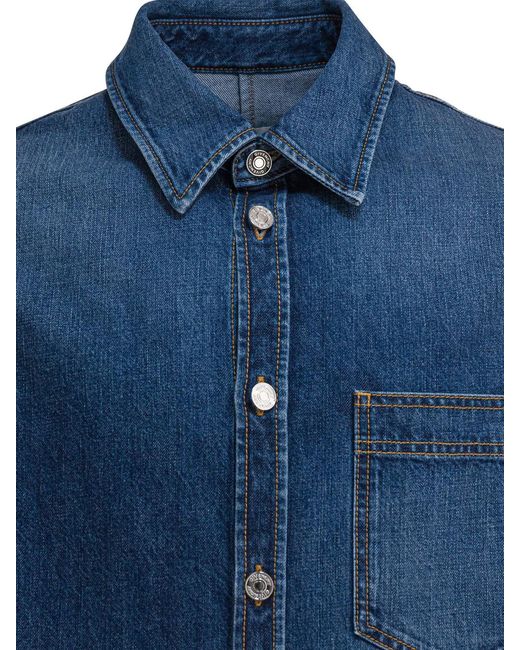 Givenchy Blue Denim Overshirt for men