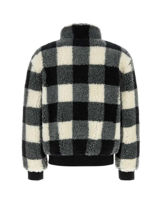 Givenchy Black Check Teddy Jacket for men