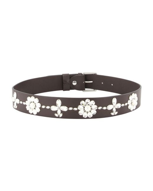 Simone Rocha Brown Emb Belt