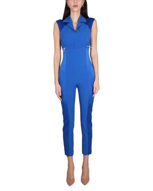Boutique Moschino Blue Sport Chic Jumpsuit