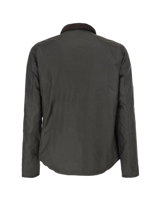 Barbour Black Reelin Waxed Cotton Jacket for men