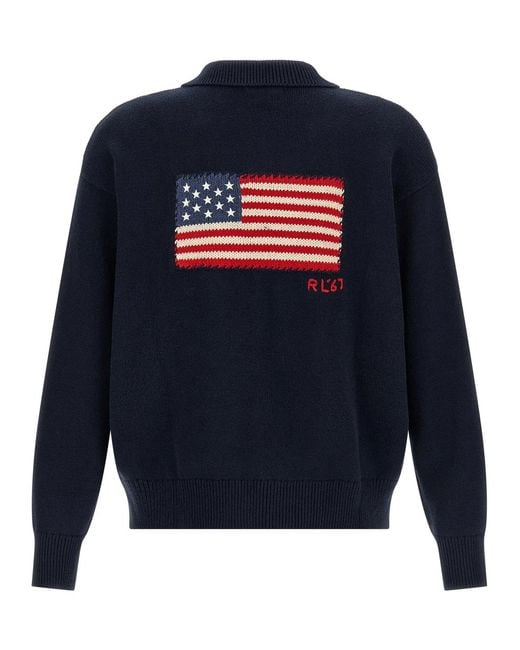 Polo Ralph Lauren Blue Cotton Sweater for men
