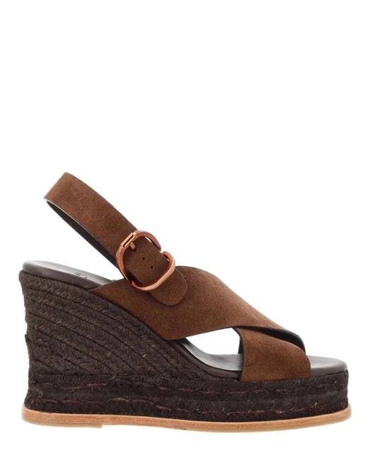 Castaner Brown Castañer Bovine Leather Heel