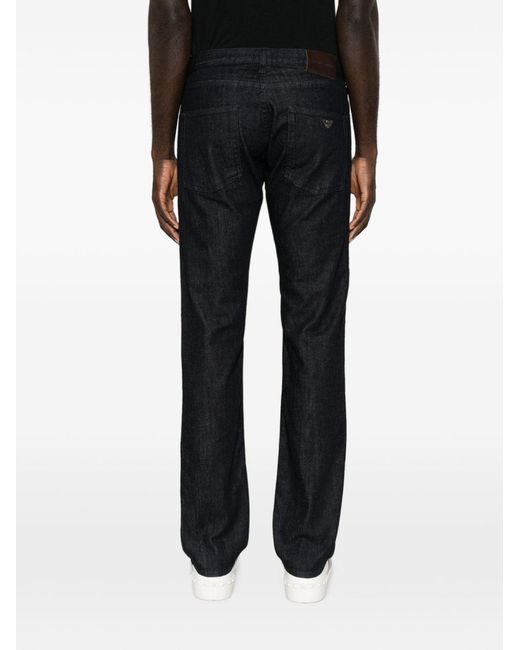Emporio Armani Black Denim Cotton Jeans for men