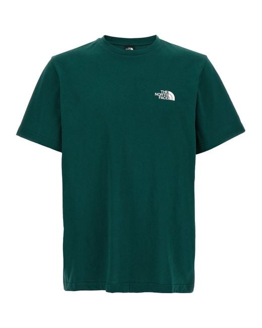 The North Face Green 'Simple Dome' T-Shirt for men