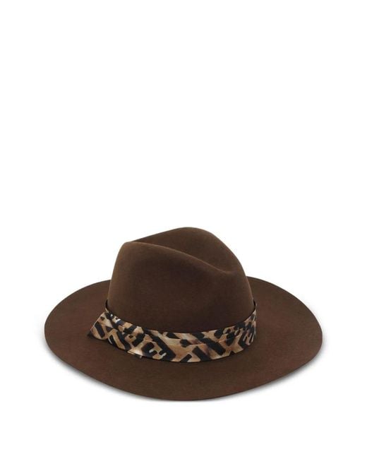 Fendi Brown Wool Hat