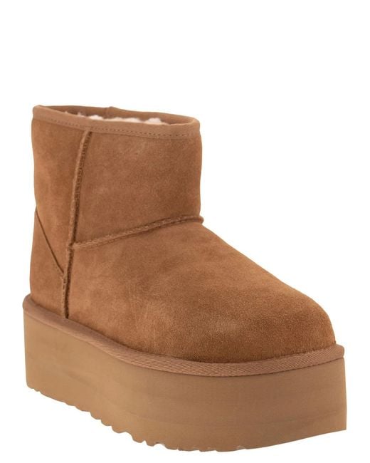 Ugg Brown Classic Mini Platform