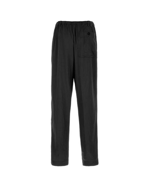 Dries Van Noten Black 01780-Penny Long 3277 M.W.Pants for men