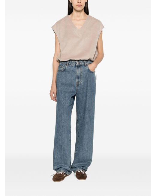 Herno Natural Polyester Modal Wool Blouse