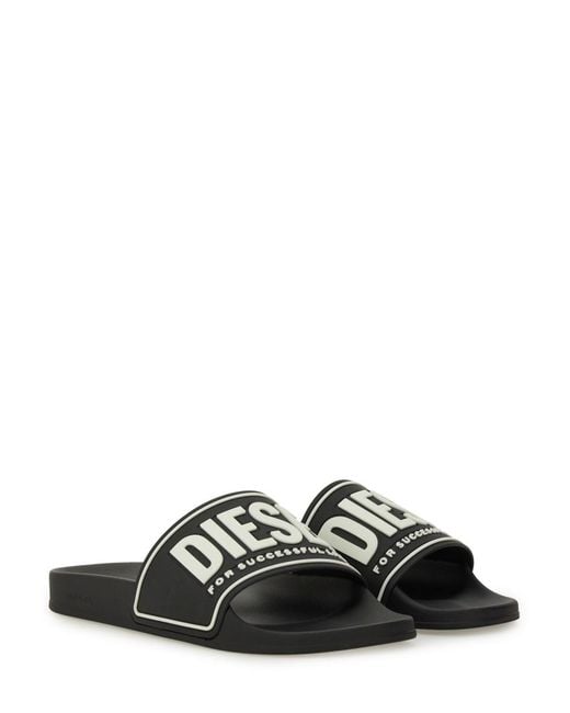 DIESEL Black Sandalo Slide "Mayemi" for men