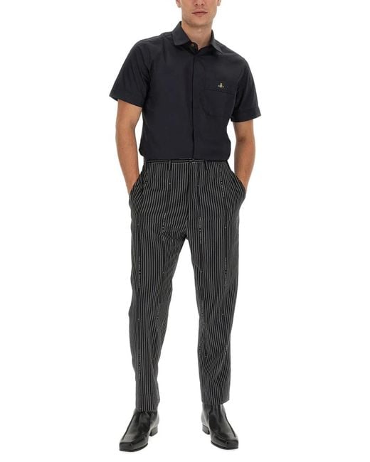 Vivienne Westwood Black Cruise Cropped Pants for men